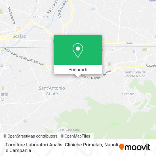 Mappa Forniture Laboratori Analisi Cliniche Primelab