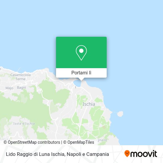 Mappa Lido Raggio di Luna Ischia