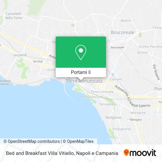 Mappa Bed and Breakfast Villa Vitiello