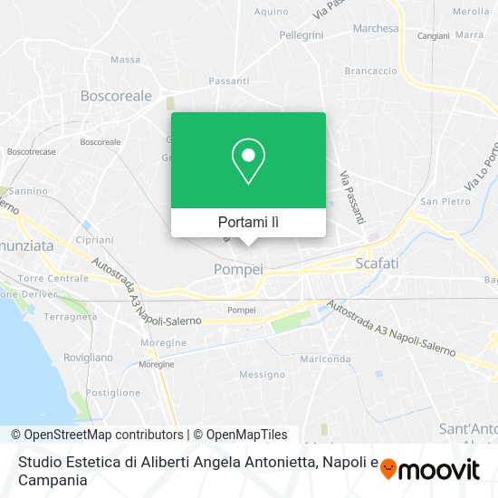 Mappa Studio Estetica di Aliberti Angela Antonietta