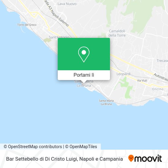 Mappa Bar Settebello di Di Cristo Luigi