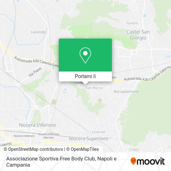 Mappa Associazione Sportiva Free Body Club
