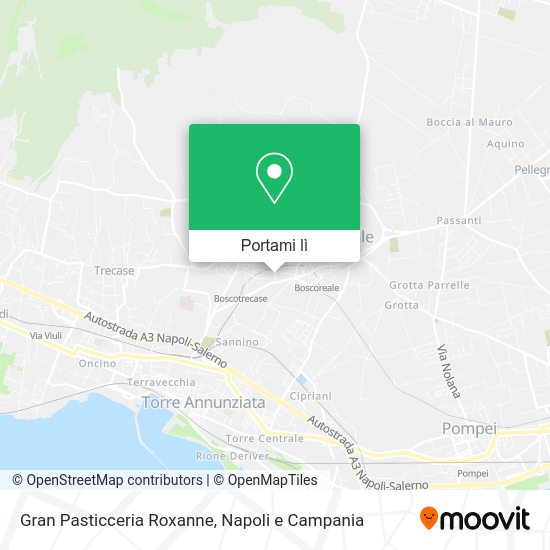 Mappa Gran Pasticceria Roxanne