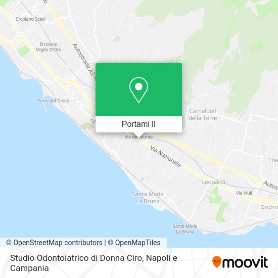 Mappa Studio Odontoiatrico di Donna Ciro