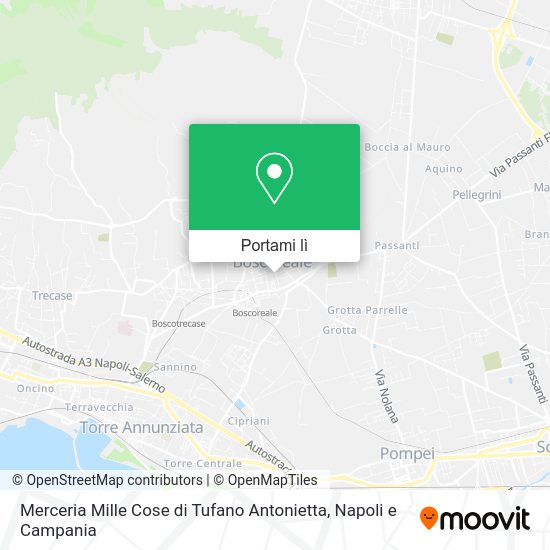 Mappa Merceria Mille Cose di Tufano Antonietta