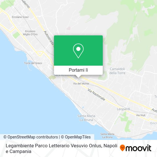 Mappa Legambiente Parco Letterario Vesuvio Onlus