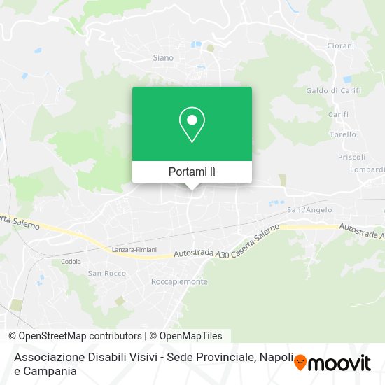 Mappa Associazione Disabili Visivi - Sede Provinciale