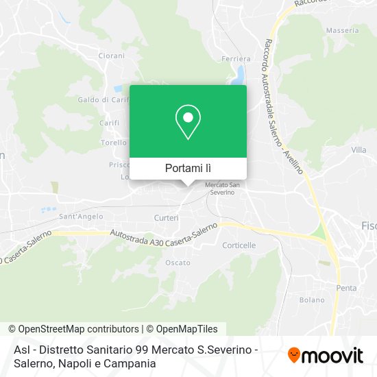 Mappa Asl - Distretto Sanitario 99 Mercato S.Severino -Salerno