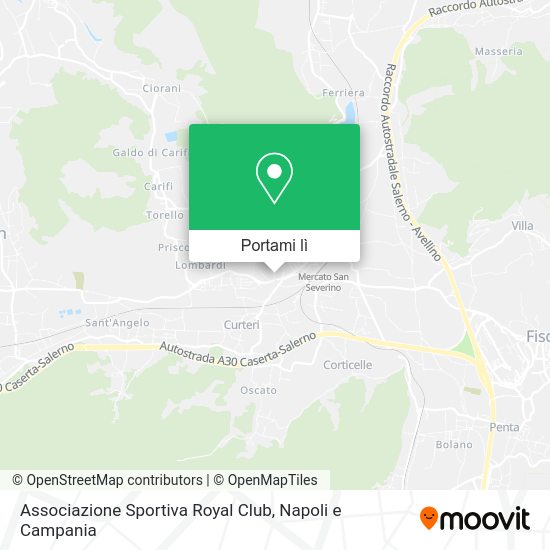 Mappa Associazione Sportiva Royal Club