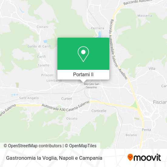 Mappa Gastronomia la Voglia