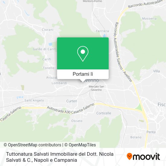 Mappa Tuttonatura Salvati Immobiliare del Dott. Nicola Salvati & C.