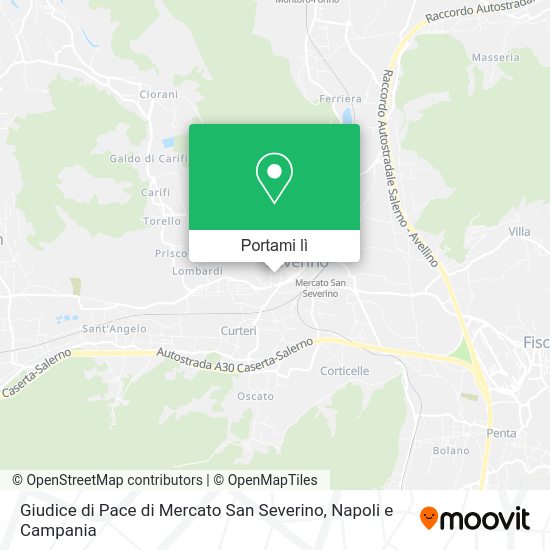 Mappa Giudice di Pace di Mercato San Severino