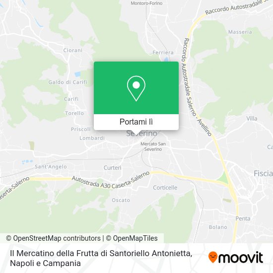 Mappa Il Mercatino della Frutta di Santoriello Antonietta