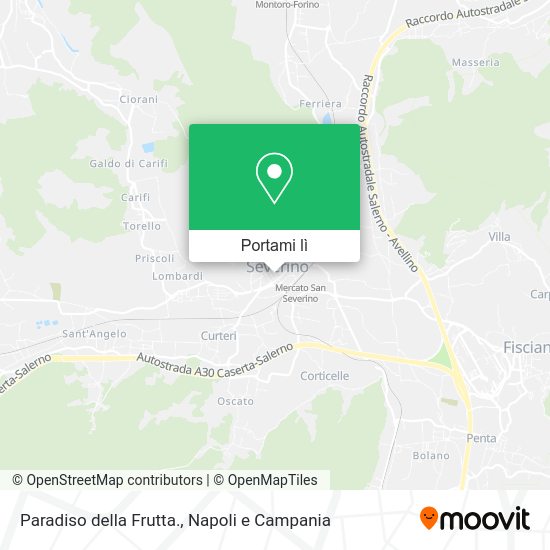 Mappa Paradiso della Frutta.