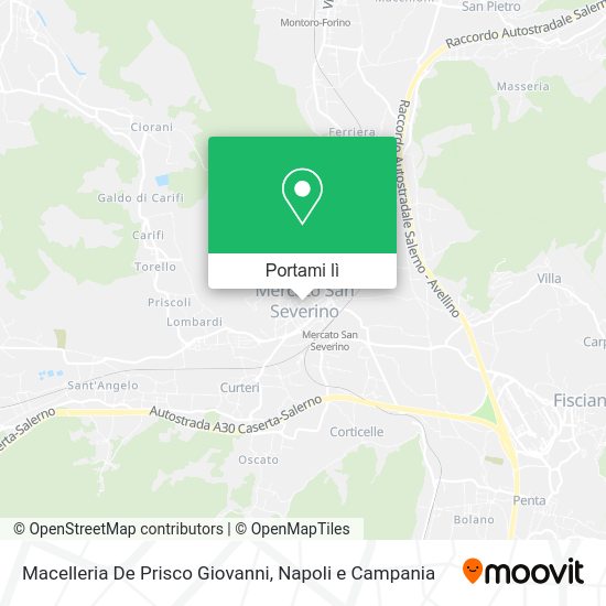 Mappa Macelleria De Prisco Giovanni