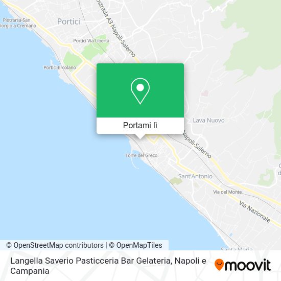 Mappa Langella Saverio Pasticceria Bar Gelateria