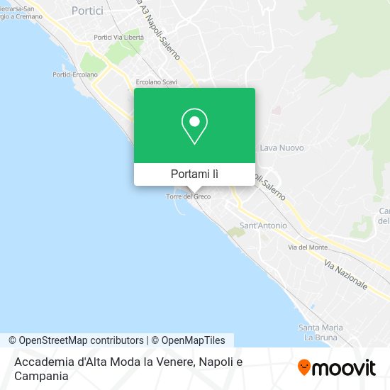 Mappa Accademia d'Alta Moda la Venere