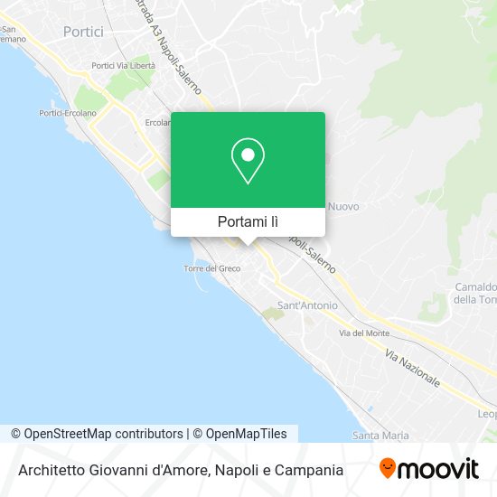 Mappa Architetto Giovanni d'Amore