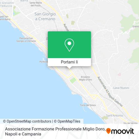 Mappa Associazione Formazione Professionale Miglio Doro