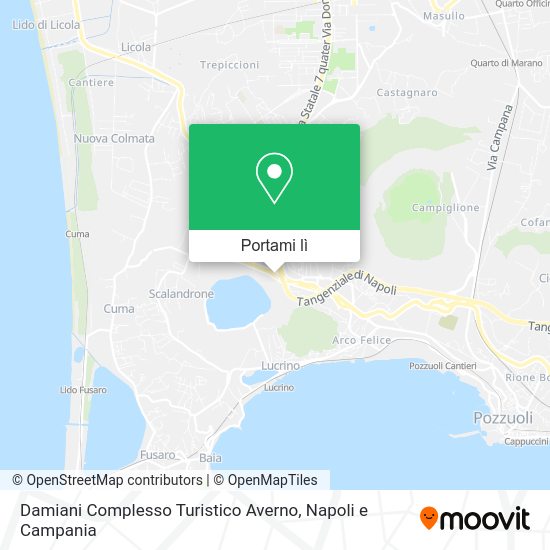 Mappa Damiani Complesso Turistico Averno