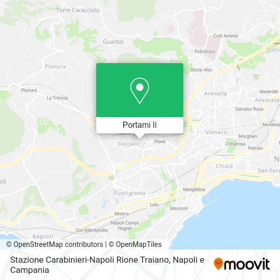 Mappa Stazione Carabinieri-Napoli Rione Traiano