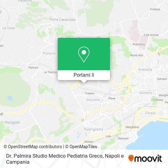 Mappa Dr. Palmira Studio Medico Pediatria Greco