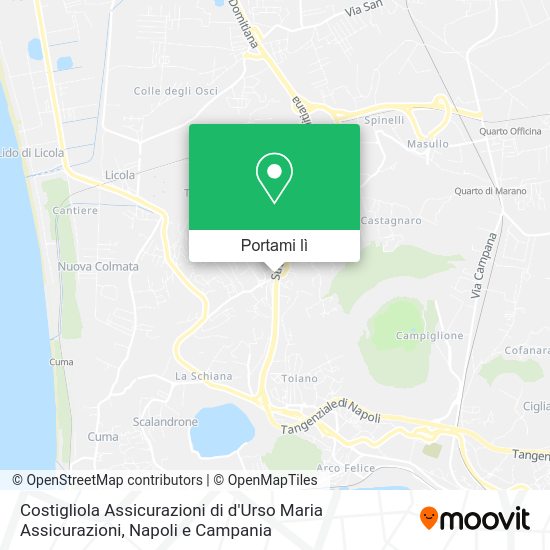 Mappa Costigliola Assicurazioni di d'Urso Maria Assicurazioni