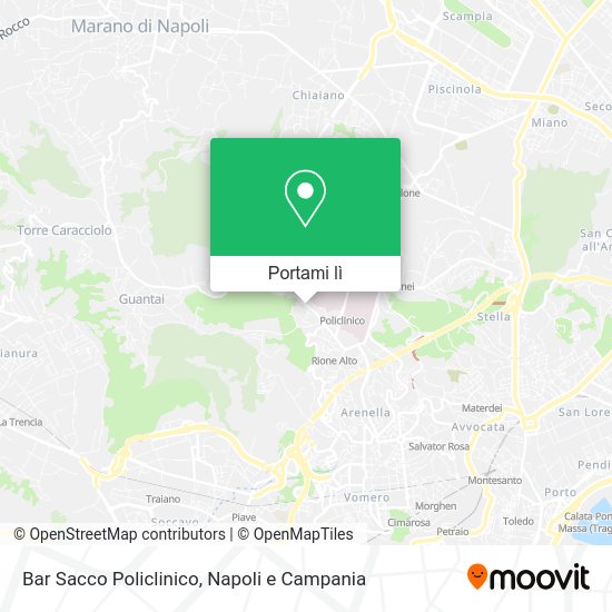 Mappa Bar Sacco Policlinico