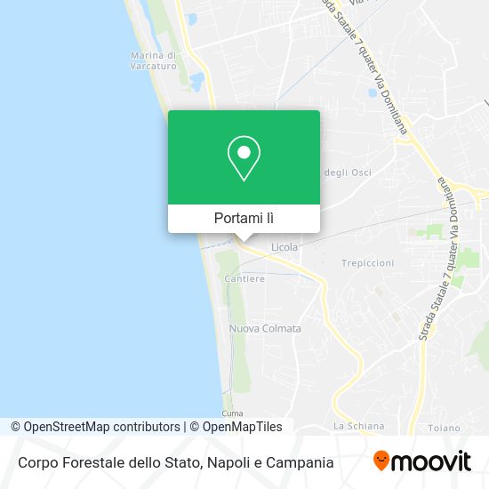 Mappa Corpo Forestale dello Stato