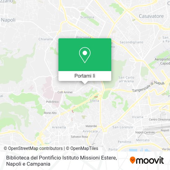 Mappa Biblioteca del Pontificio Istituto Missioni Estere