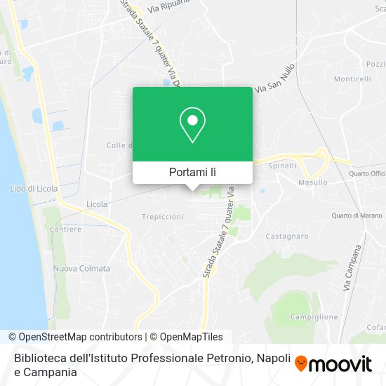 Mappa Biblioteca dell'Istituto Professionale Petronio