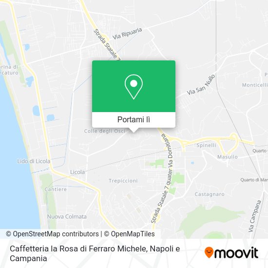 Mappa Caffetteria la Rosa di Ferraro Michele