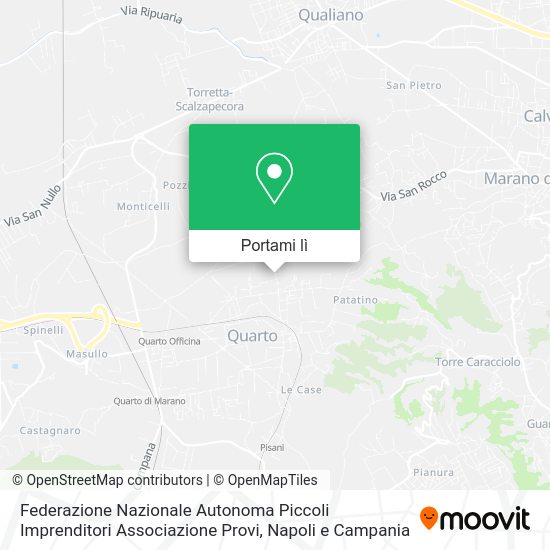 Mappa Federazione Nazionale Autonoma Piccoli Imprenditori Associazione Provi