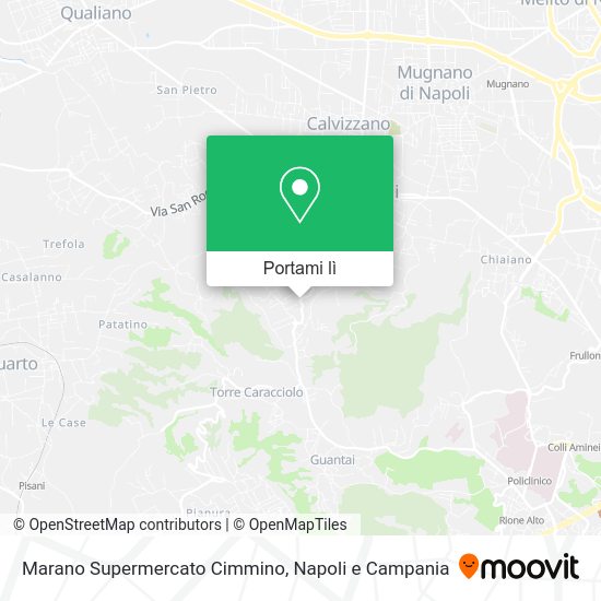 Mappa Marano Supermercato Cimmino