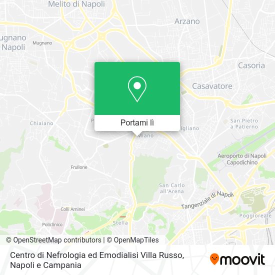Mappa Centro di Nefrologia ed Emodialisi Villa Russo