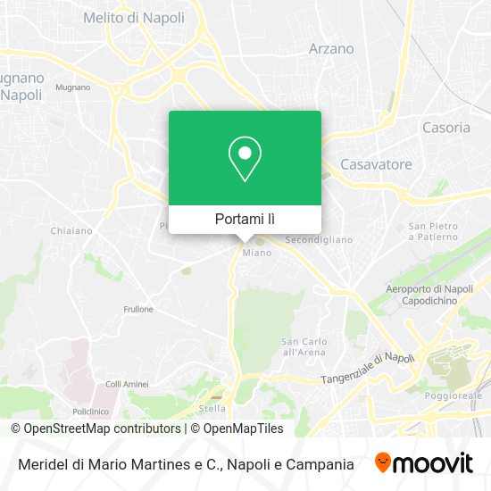 Mappa Meridel di Mario Martines e C.