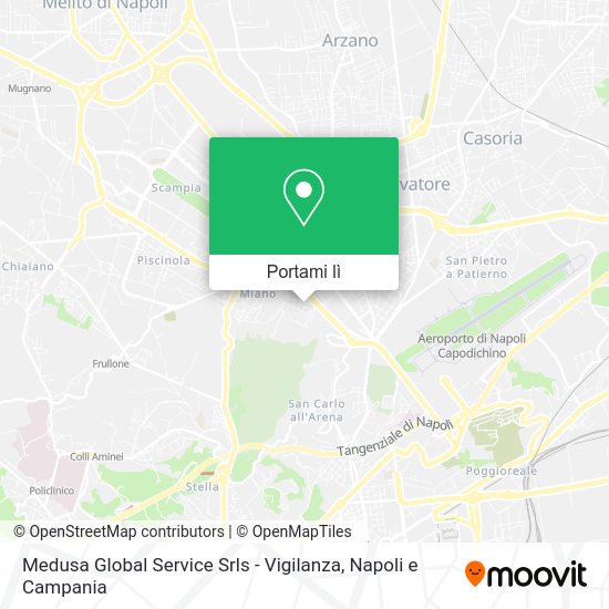 Mappa Medusa Global Service Srls - Vigilanza