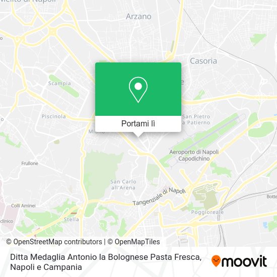 Mappa Ditta Medaglia Antonio la Bolognese Pasta Fresca