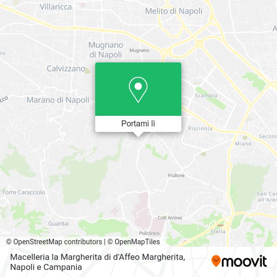 Mappa Macelleria la Margherita di d'Affeo Margherita