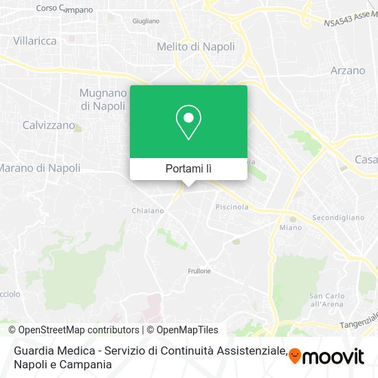 Mappa Guardia Medica - Servizio di Continuità Assistenziale