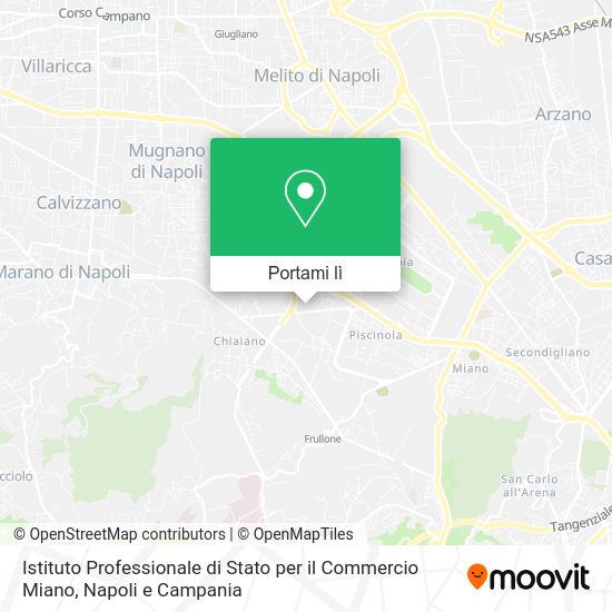 Mappa Istituto Professionale di Stato per il Commercio Miano