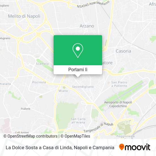 Mappa La Dolce Sosta a Casa di Linda