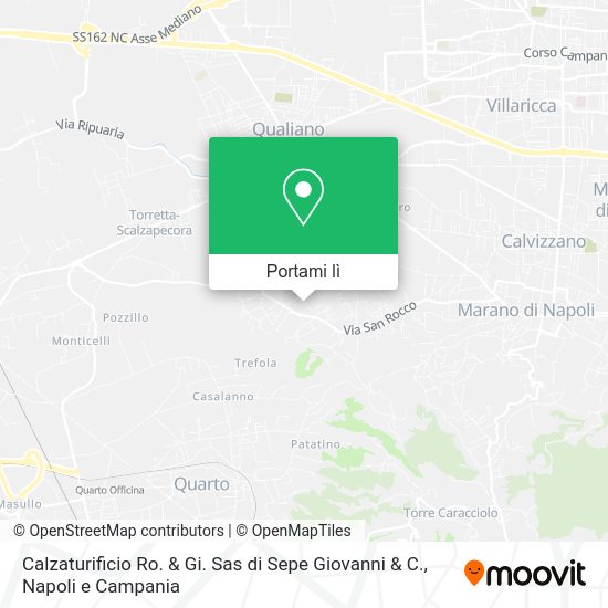 Mappa Calzaturificio Ro. & Gi. Sas di Sepe Giovanni & C.