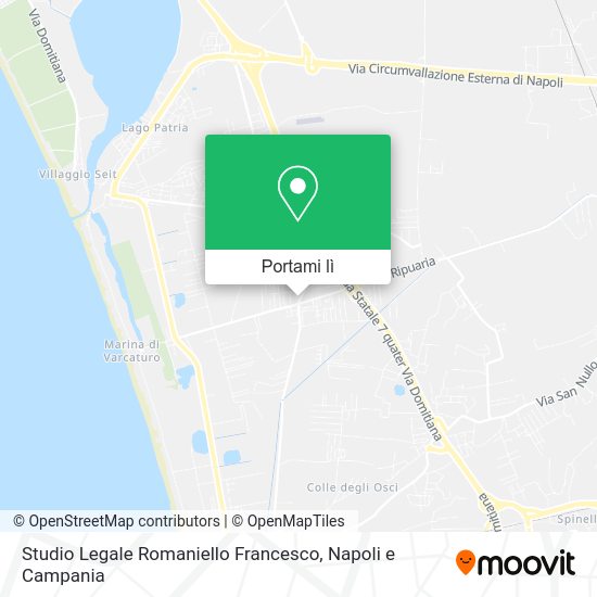Mappa Studio Legale Romaniello Francesco