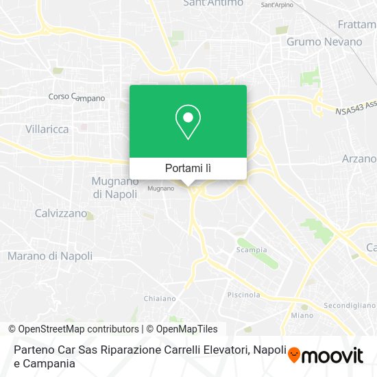 Mappa Parteno Car Sas Riparazione Carrelli Elevatori