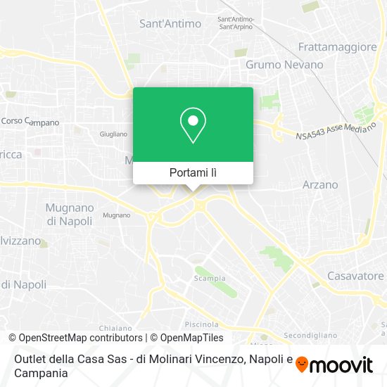 Mappa Outlet della Casa Sas - di Molinari Vincenzo