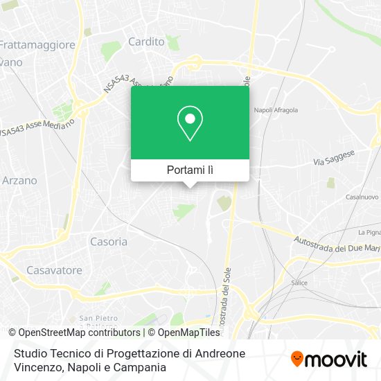 Mappa Studio Tecnico di Progettazione di Andreone Vincenzo