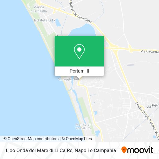 Mappa Lido Onda del Mare di Li.Ca.Re