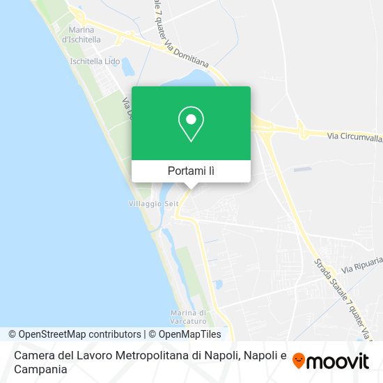 Mappa Camera del Lavoro Metropolitana di Napoli
