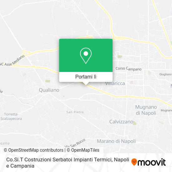 Mappa Co.Si.T Costruzioni Serbatoi Impianti Termici